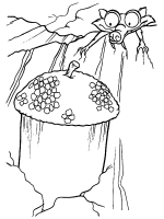 A coloring page of ice age